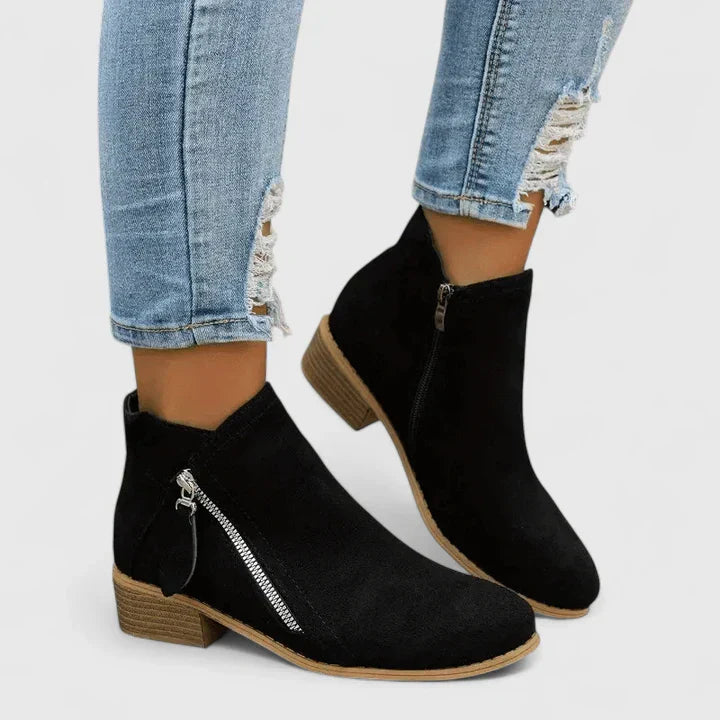 Women's Orthopaedic Boots with Zip for Casual City Wear