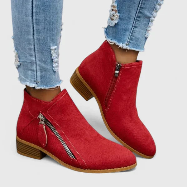 Women's Orthopaedic Boots with Zip for Casual City Wear