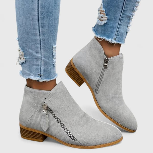 Women's Orthopaedic Boots with Zip for Casual City Wear