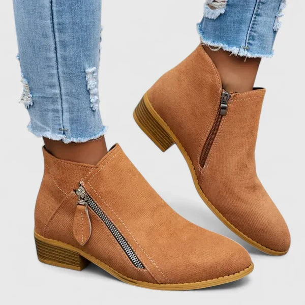 Women's Orthopaedic Boots with Zip for Casual City Wear
