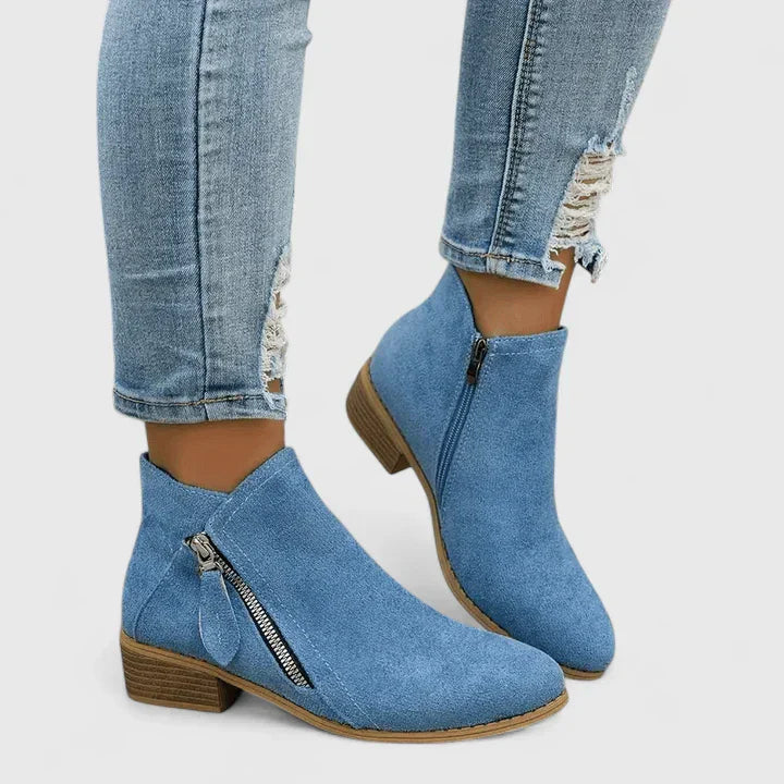 Women's Orthopaedic Boots with Zip for Casual City Wear