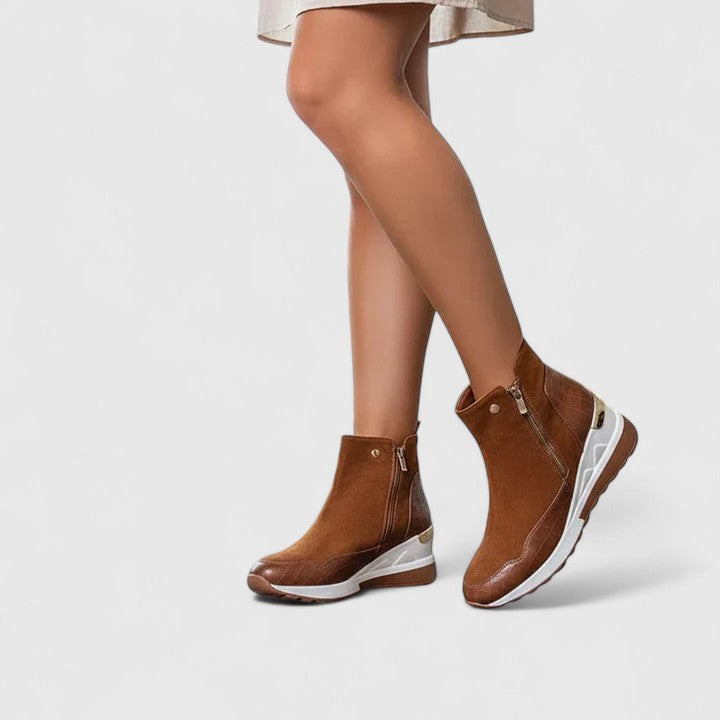 Women's Orthopaedic Boots with Zip for Everyday Comfort