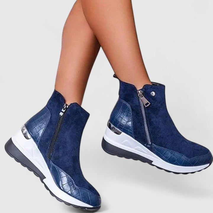 Women's Orthopaedic Boots with Zip for Everyday Comfort