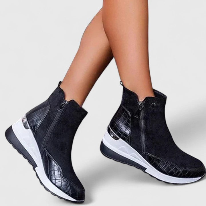 Women's Orthopaedic Boots with Zip for Everyday Comfort