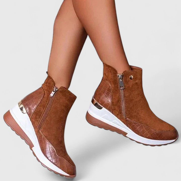 Women's Orthopaedic Boots with Zip for Everyday Comfort