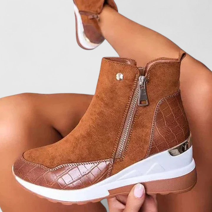 Women's Orthopaedic Boots with Zip for Everyday Comfort