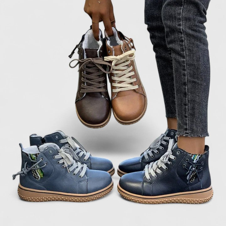 Women's Orthopaedic Boots with knit collar for autumn wear