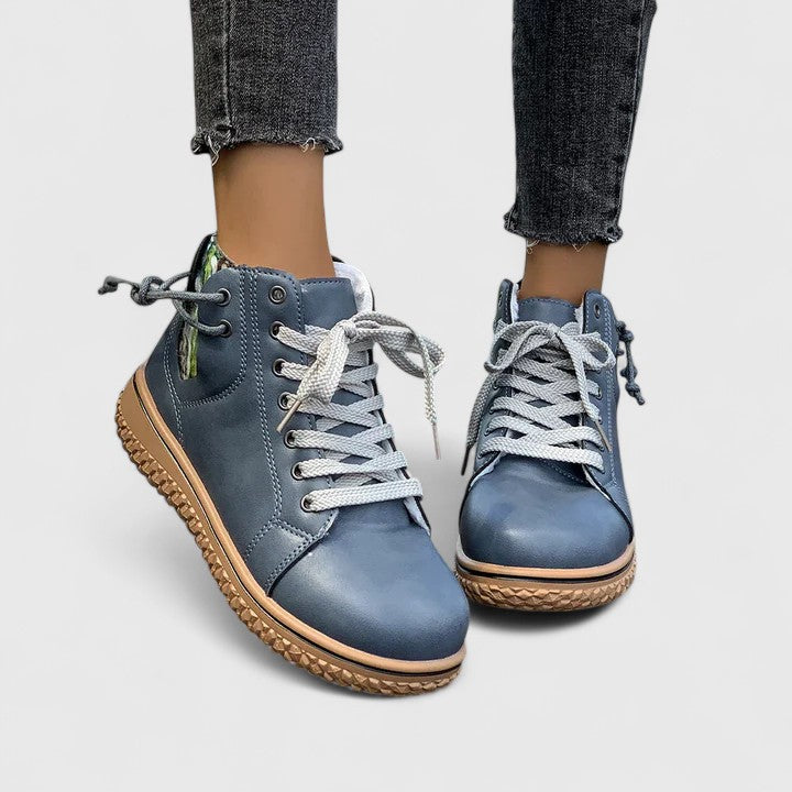 Women's Orthopaedic Boots with knit collar for autumn wear