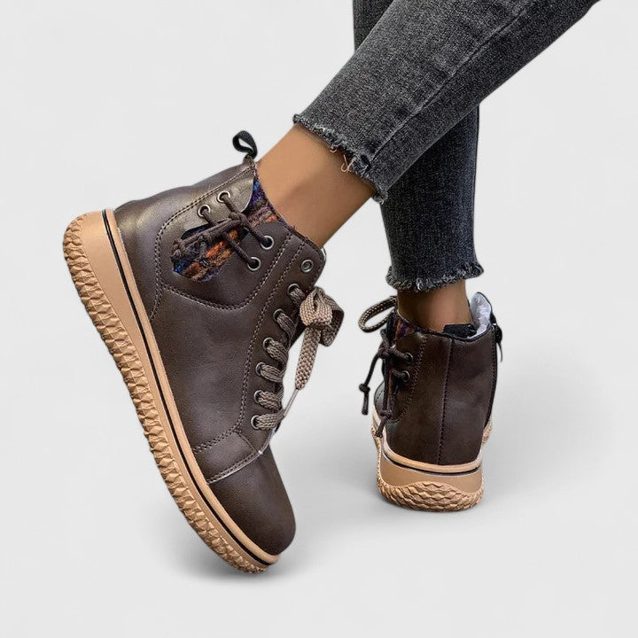 Women's Orthopaedic Boots with knit collar for autumn wear