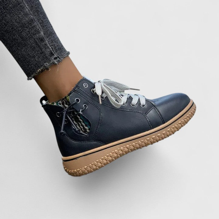 Women's Orthopaedic Boots with knit collar for autumn wear