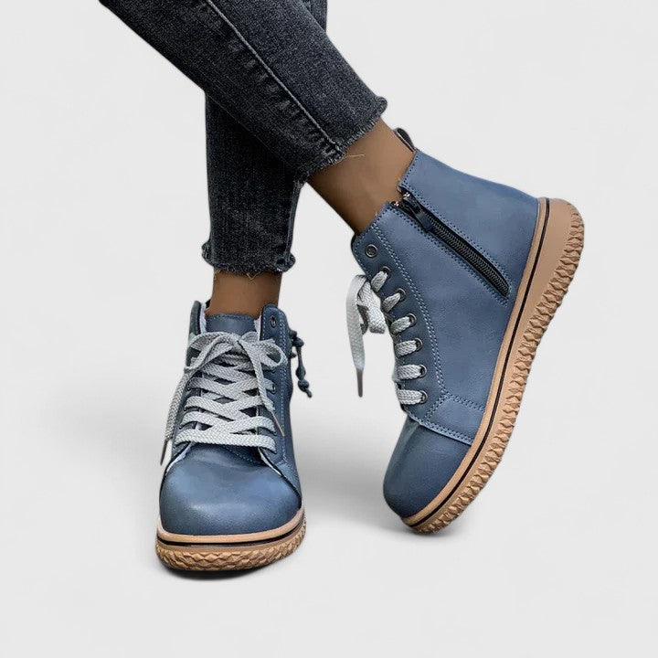 Women's Orthopaedic Boots with knit collar for autumn wear