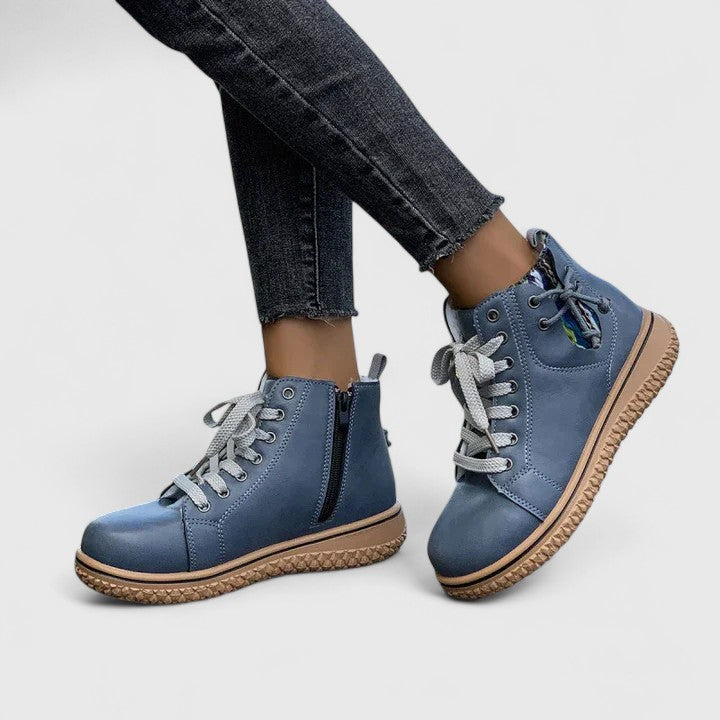 Women's Orthopaedic Boots with knit collar for autumn wear