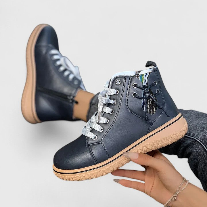 Women's Orthopaedic Boots with knit collar for autumn wear