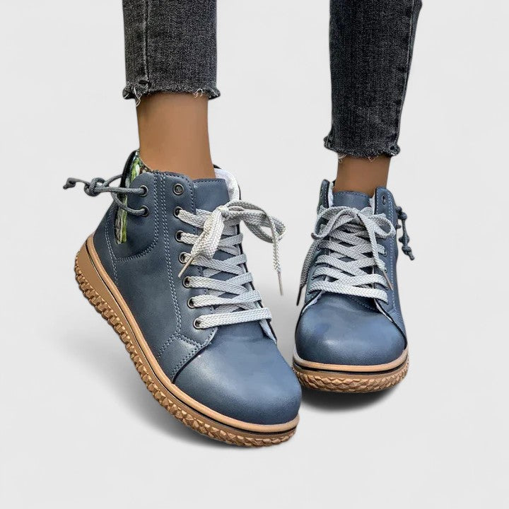 Women's Orthopaedic Boots with knit collar for autumn wear