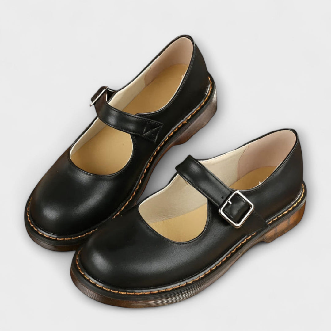 Women's Orthopaedic Mary Jane Shoes with Strap for Office Wear