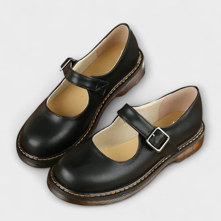 Women's Orthopaedic Mary Jane Shoes with Strap for Office Wear