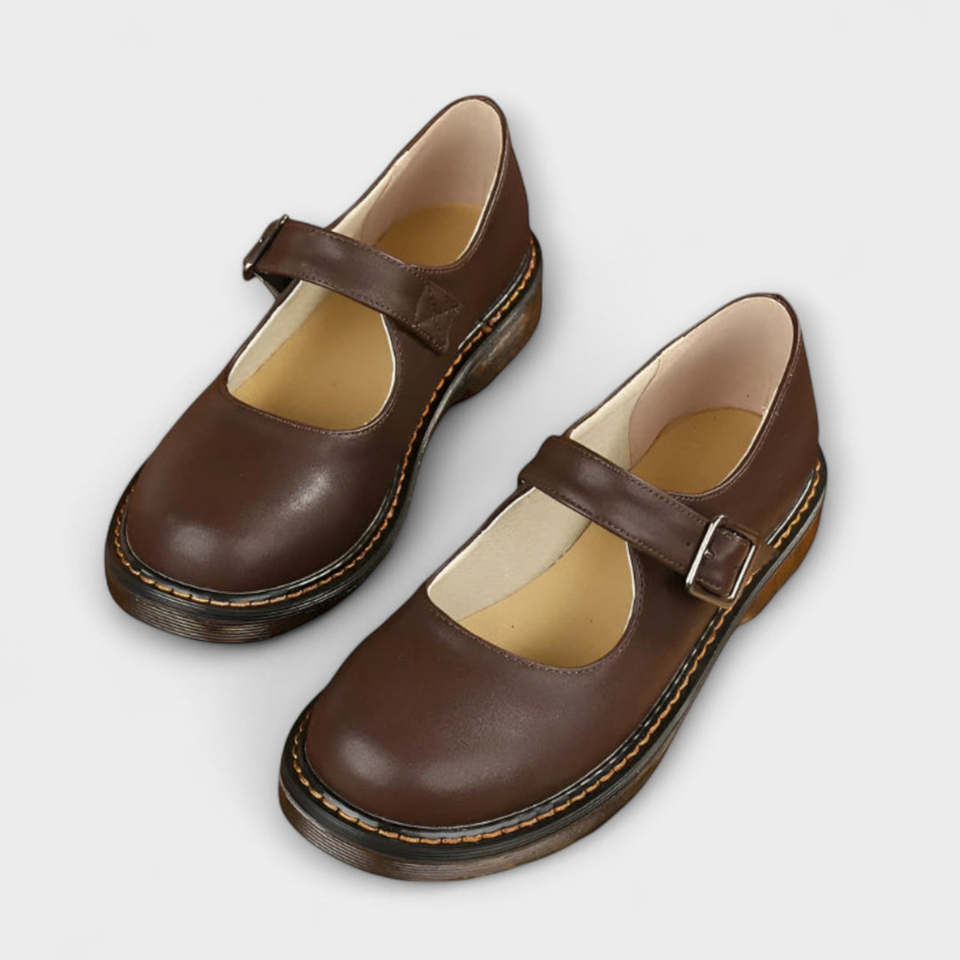 Women's Orthopaedic Mary Jane Shoes with Strap for Office Wear