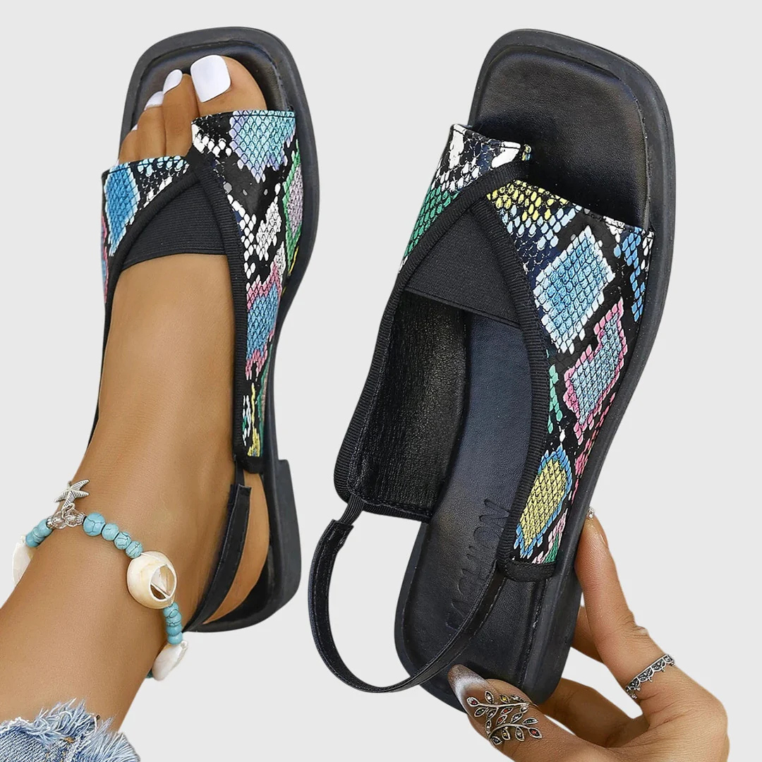 Women's Orthopaedic Sandals with square head for beach days