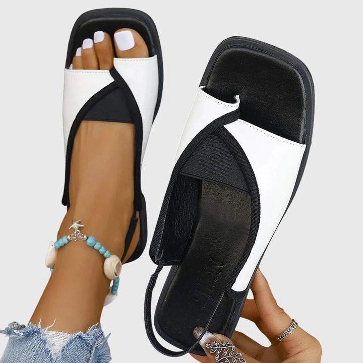 Women's Orthopaedic Sandals with square head for beach days