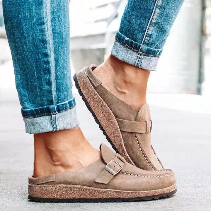 Women's Orthopaedic Slip-Ons with Buckle for All-Day