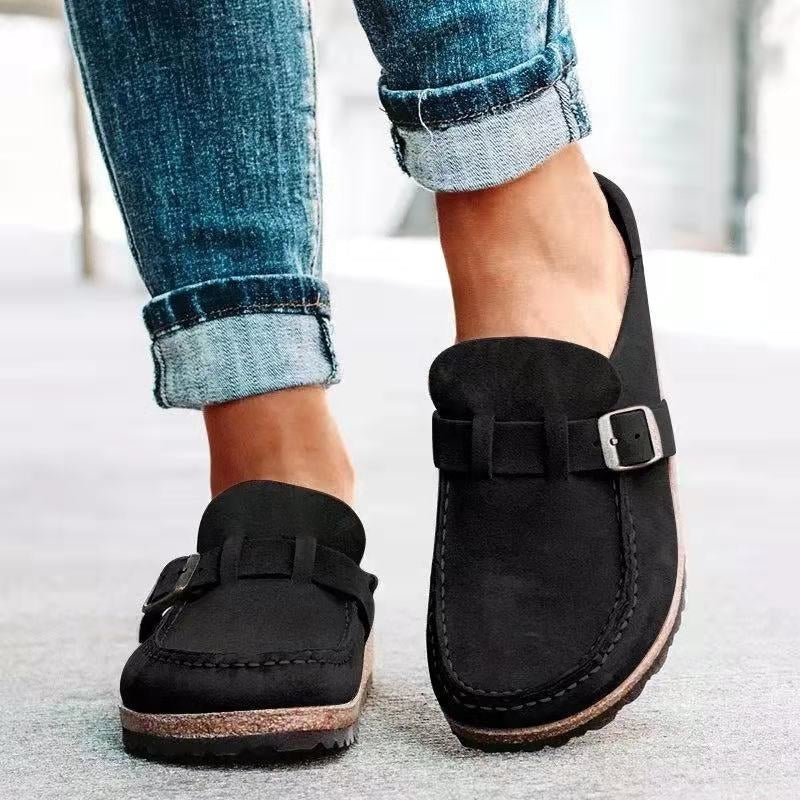 Women's Orthopaedic Slip-Ons with Buckle for All-Day