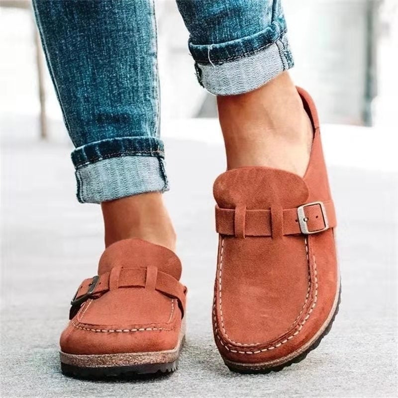 Women's Orthopaedic Slip-Ons with Buckle for All-Day