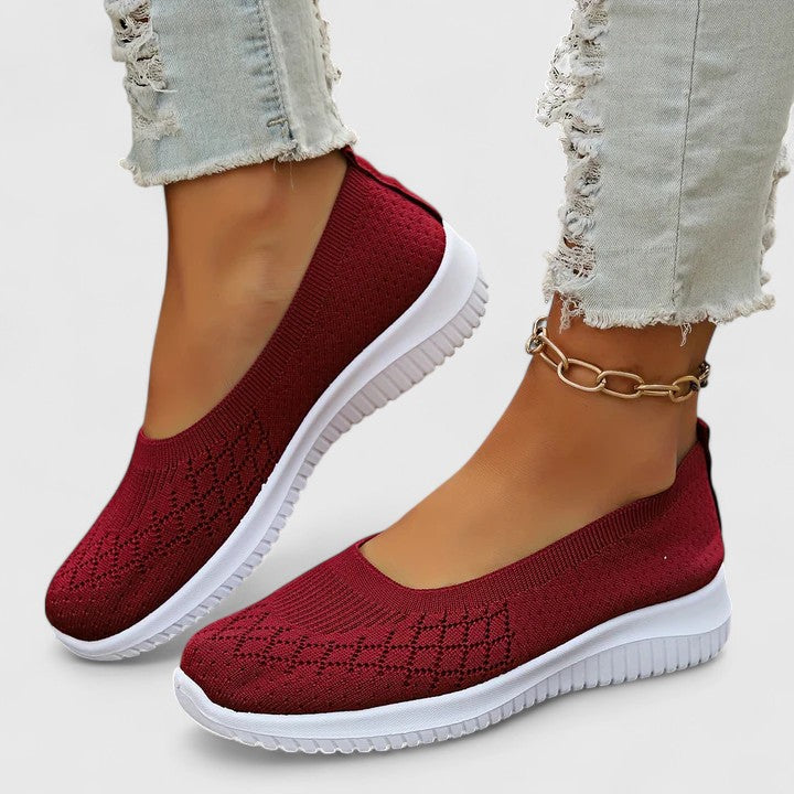 Women's Orthopaedic Slip-Ons with Stretch Upper for Daily