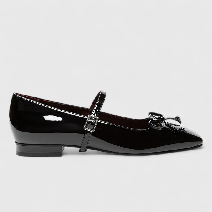 Women's Orthopaedic Square Toe Ballet Flats with Strap