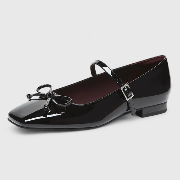 Women's Orthopaedic Square Toe Ballet Flats with Strap