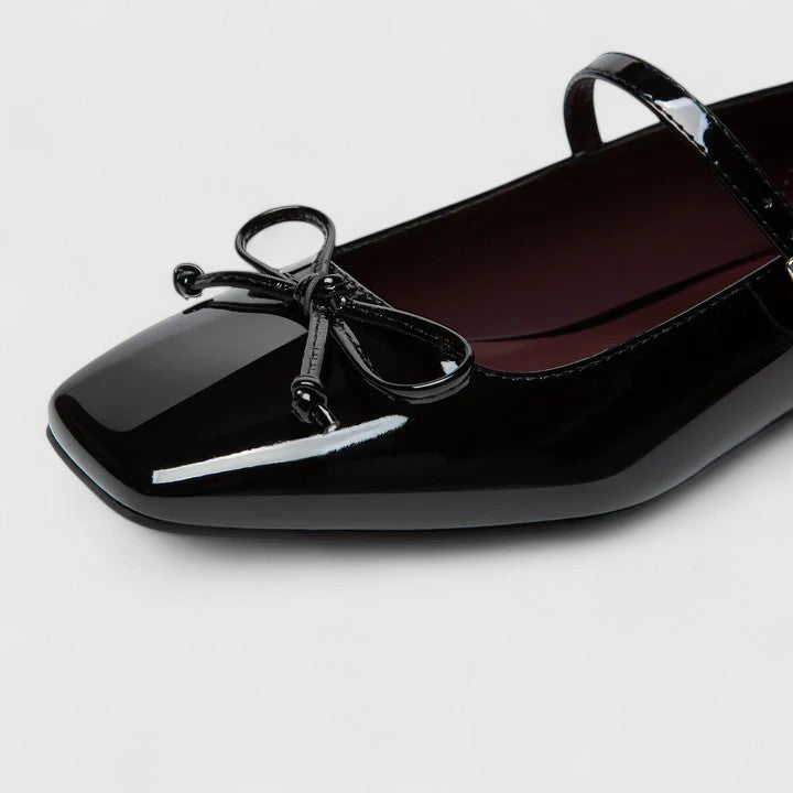 Women's Orthopaedic Square Toe Ballet Flats with Strap