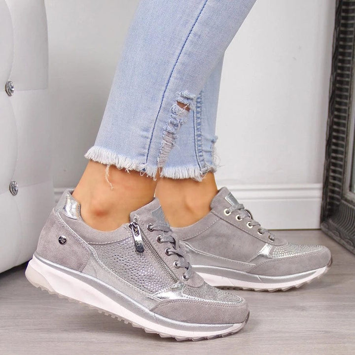 Women's Orthopaedic Trainers with Side Zip for Everyday Wear