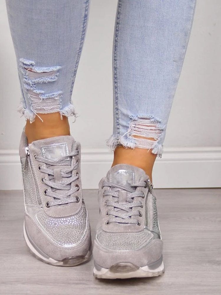Women's Orthopaedic Trainers with Side Zip for Everyday Wear