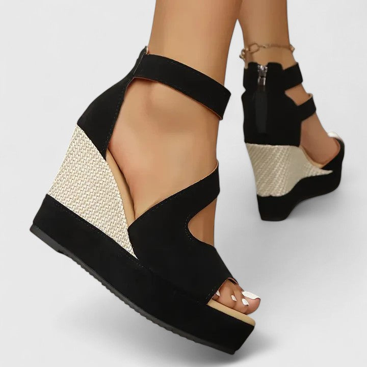 Women's Orthopaedic Wedge Sandals with Elastic Straps