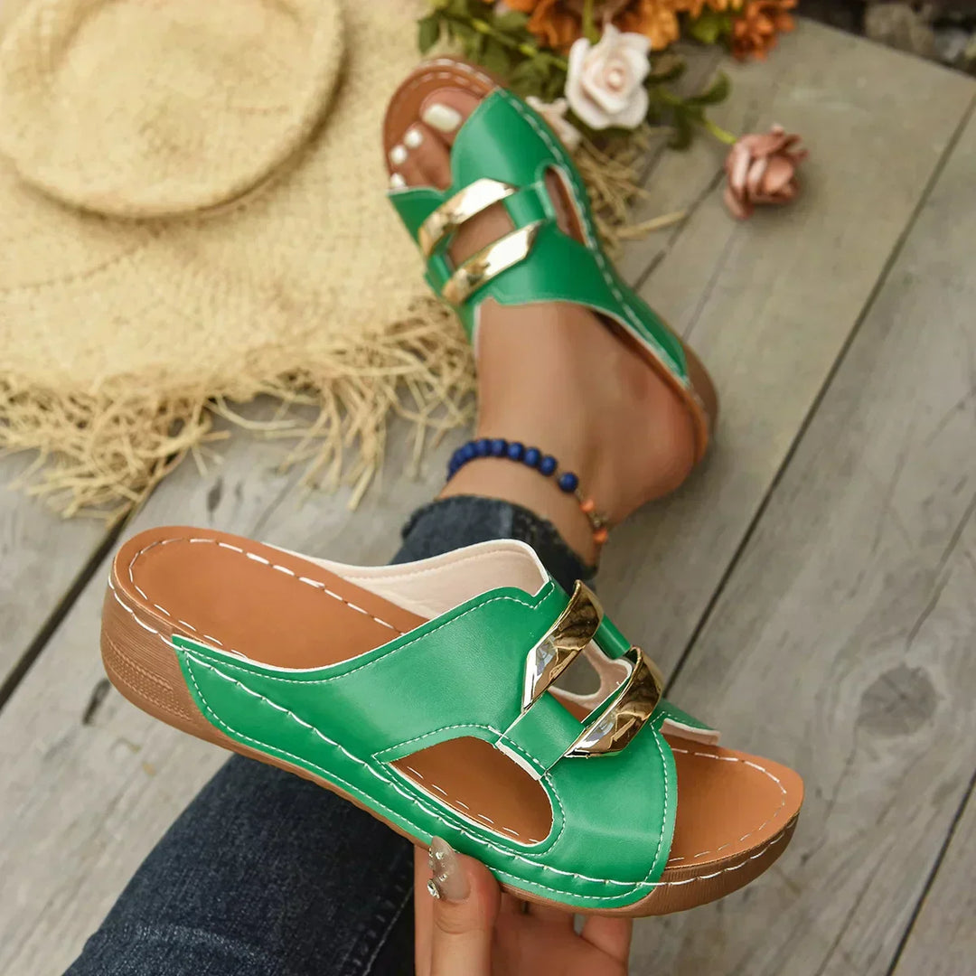 Women's Orthopaedic Wedge Sandals with Stability for Summer