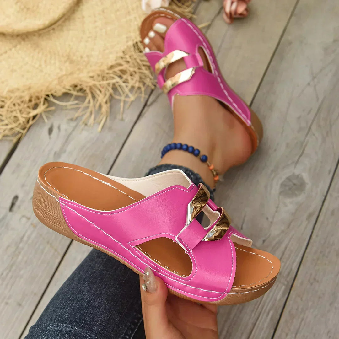 Women's Orthopaedic Wedge Sandals with Stability for Summer