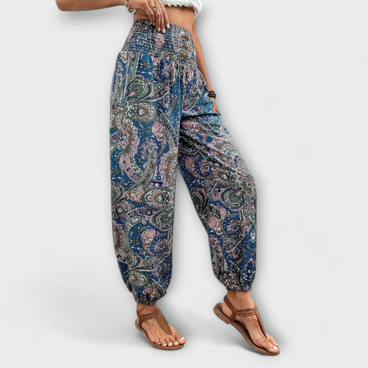 Women's Pants with Ethnic Graphic for Everyday Wear