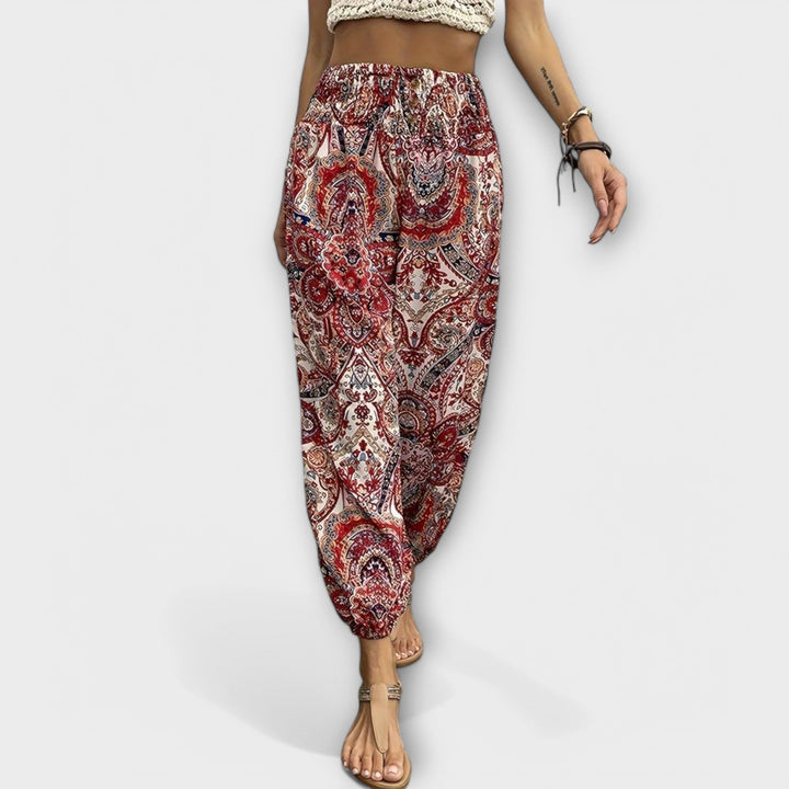Women's Pants with Ethnic Graphic for Everyday Wear