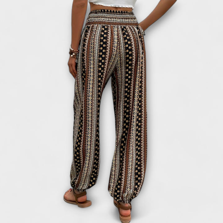 Women's Pants with Ethnic Graphic for Everyday Wear