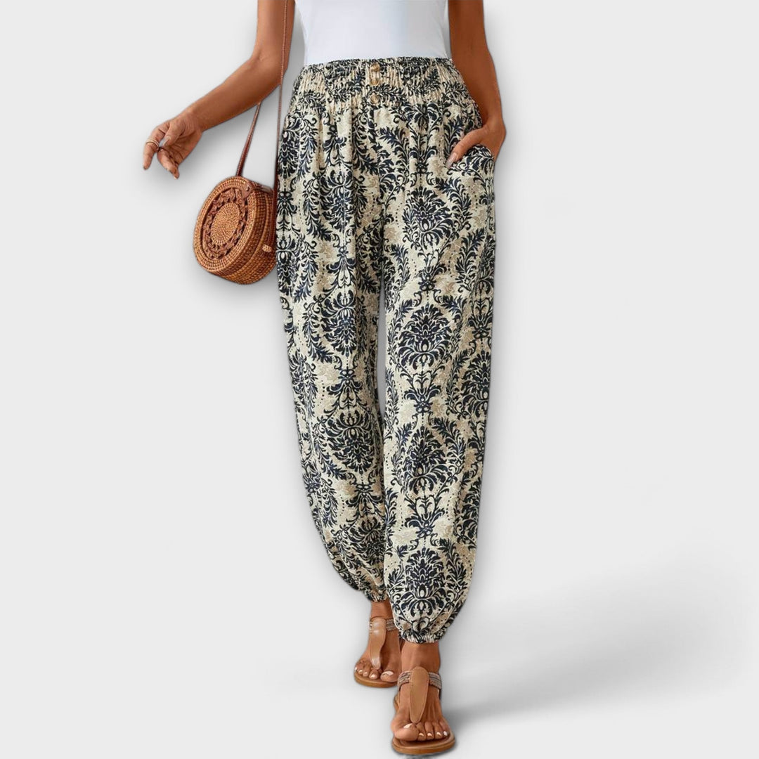 Women's Pants with Ethnic Graphic for Everyday Wear