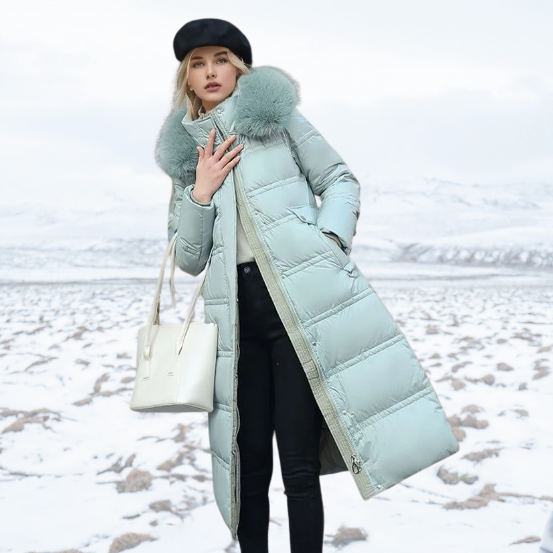 Women's Parka with Fur Hood for Winter City Walks Everyday