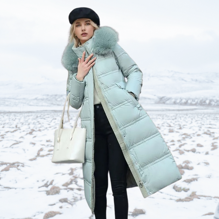 Women's Parka with Fur Hood for Winter City Walks Everyday