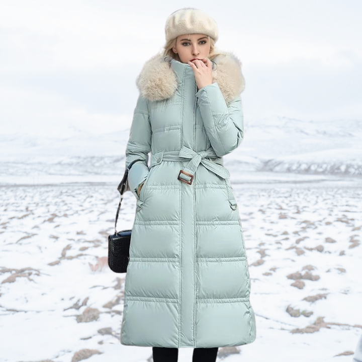 Women's Parka with Fur Hood for Winter City Walks Everyday