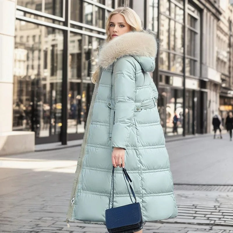 Women's Parka with Fur Hood for Winter City Walks Everyday