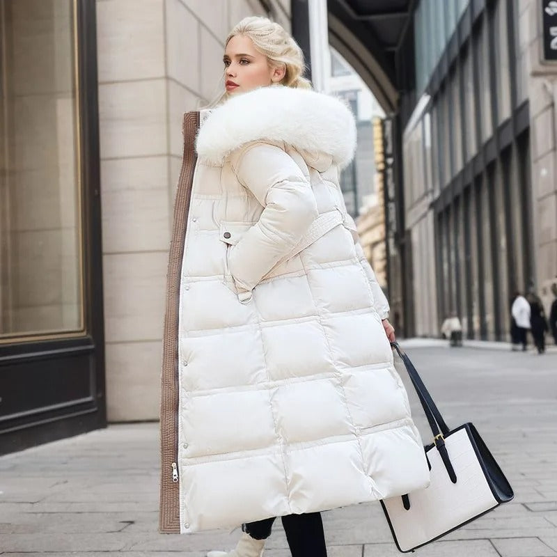 Women's Parka with Fur Hood for Winter City Walks Everyday