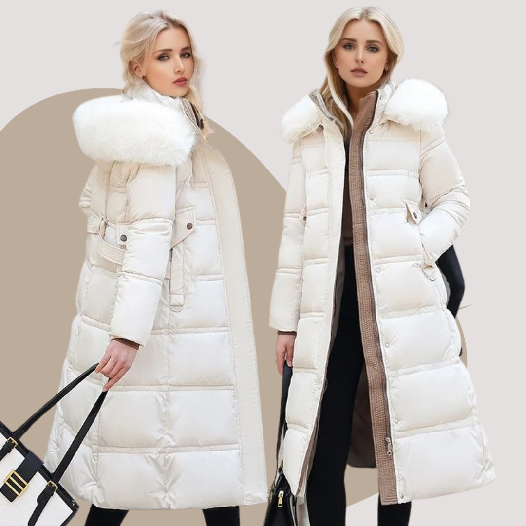 Women's Parka with Fur Hood for Winter City Walks Everyday