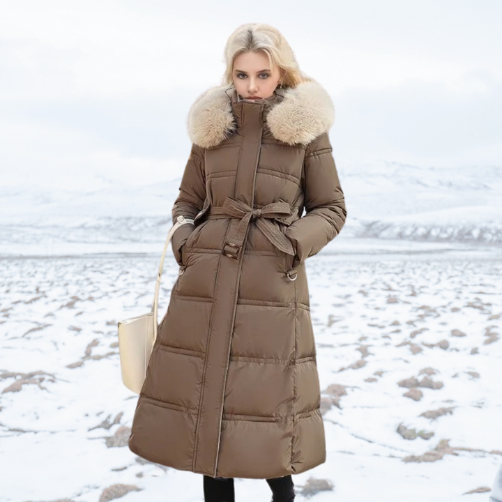 Women's Parka with Fur Hood for Winter City Walks Everyday