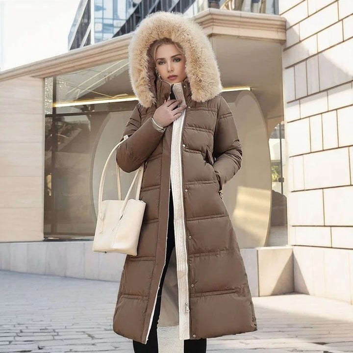 Women's Parka with Fur Hood for Winter City Walks Everyday