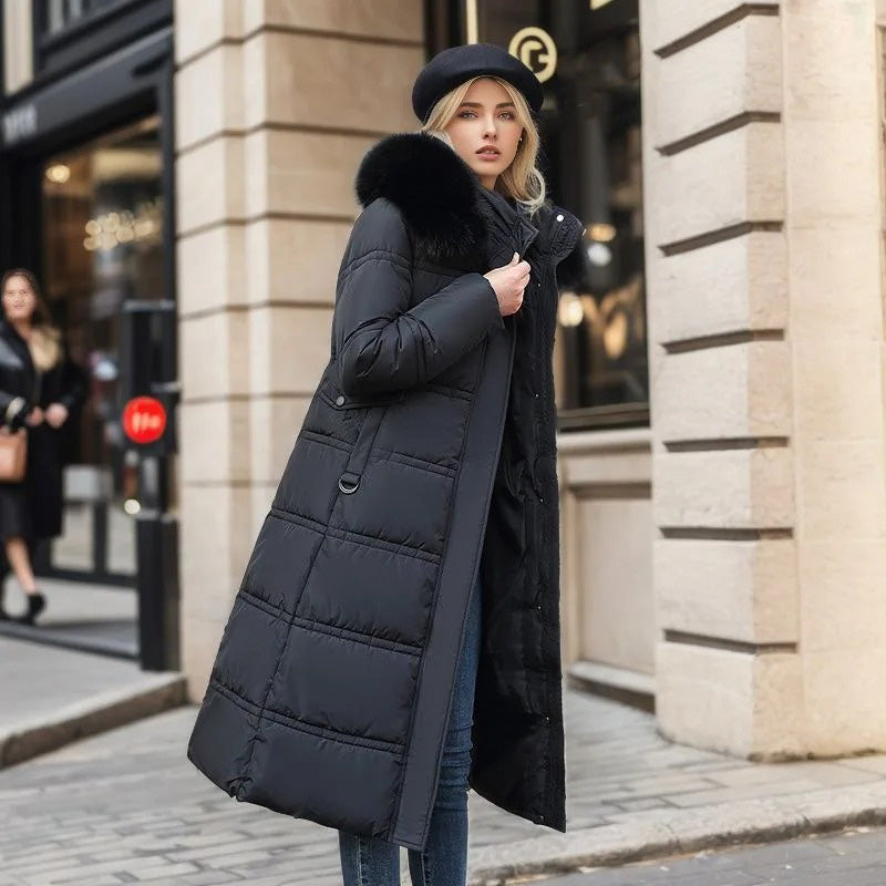 Women's Parka with Fur Hood for Winter City Walks Everyday