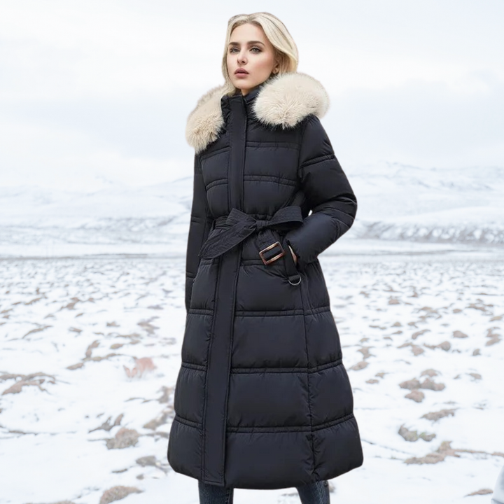 Women's Parka with Fur Hood for Winter City Walks Everyday