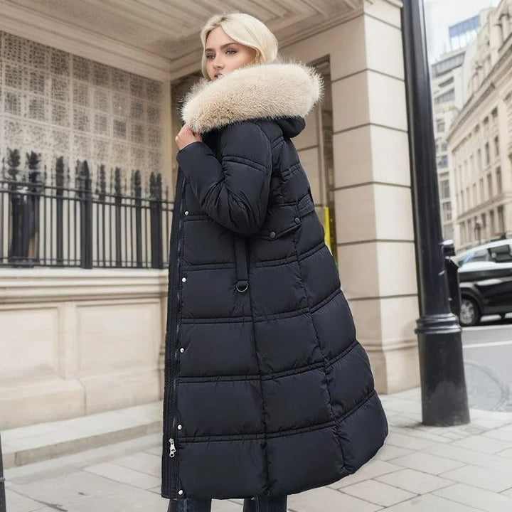 Women's Parka with Fur Hood for Winter City Walks Everyday